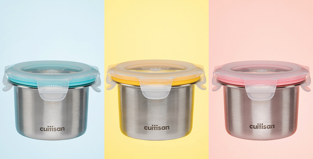 lot de trois boite repas en inox